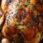 Garlic Herb Roasted Chicken with Mushrooms