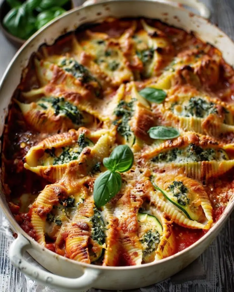 Herb & Zucchini Stuffed Jumbo Shells