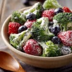 Fresh Broccoli Berry Salad with Homemade Poppy Seed Dressing