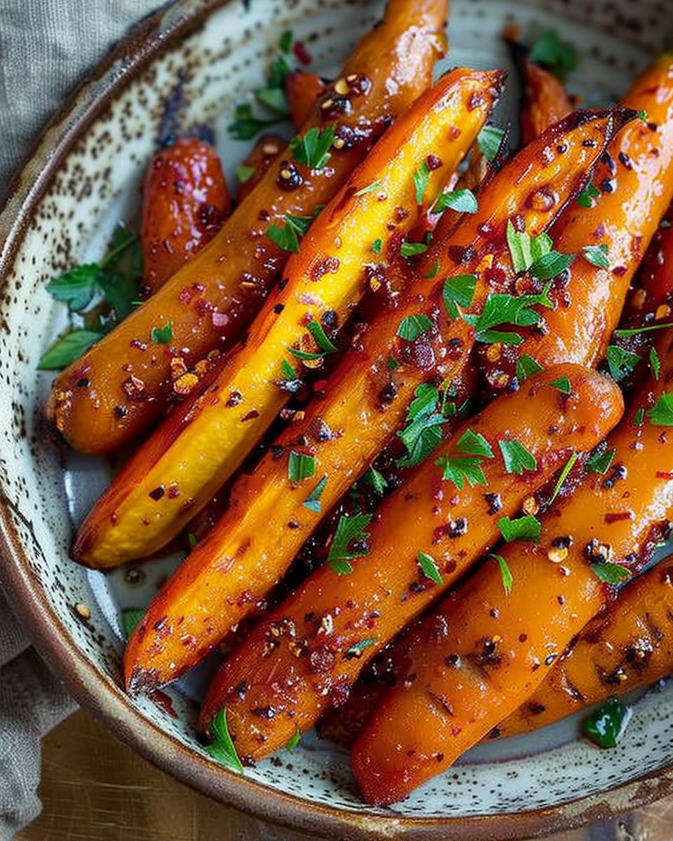 Spicy-Sweet Roasted Honey Carrots