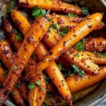 Spicy-Sweet Roasted Honey Carrots