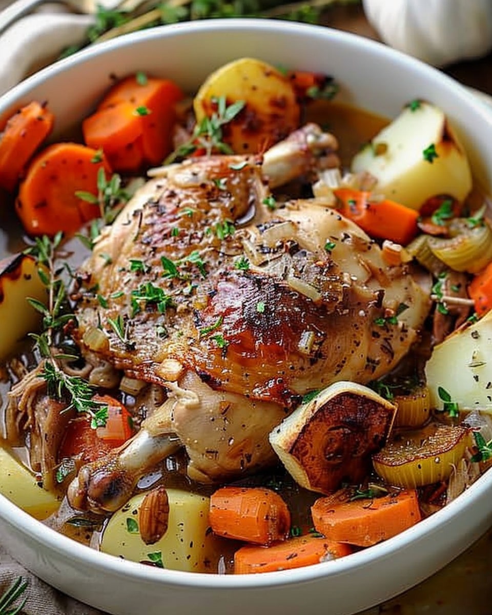 Easy Slow Cooker Chicken Pot Roast