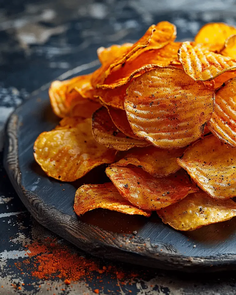 Healthy Smoked Paprika Potato Chips