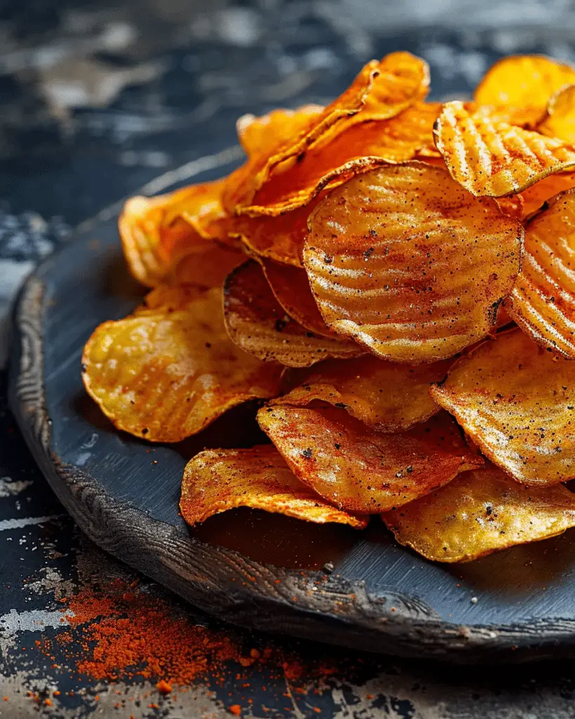 Healthy Smoked Paprika Potato Chips