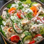 Mediterranean Delight: Tzatziki Chicken Salad