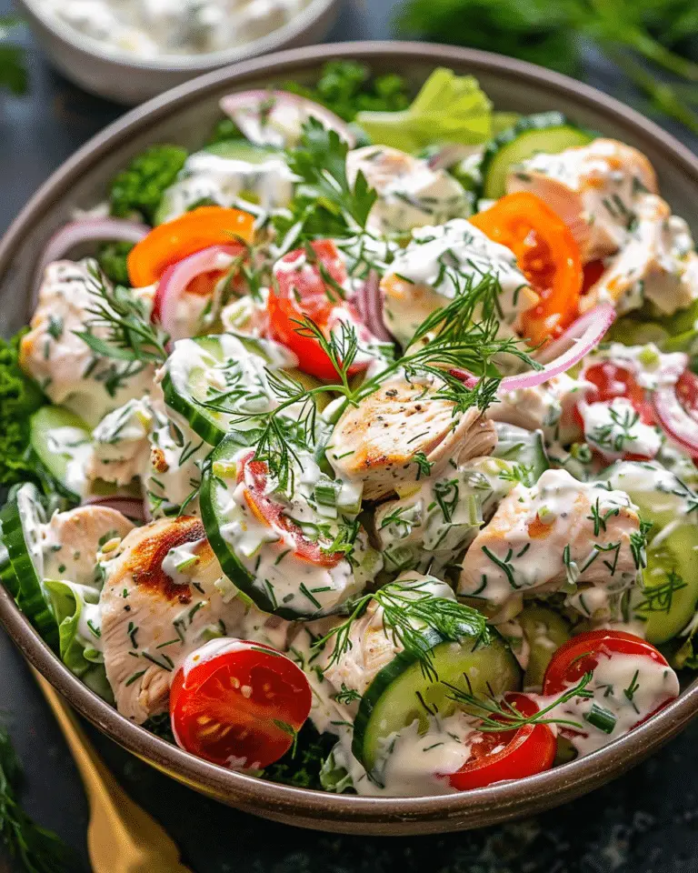 Mediterranean Delight: Tzatziki Chicken Salad