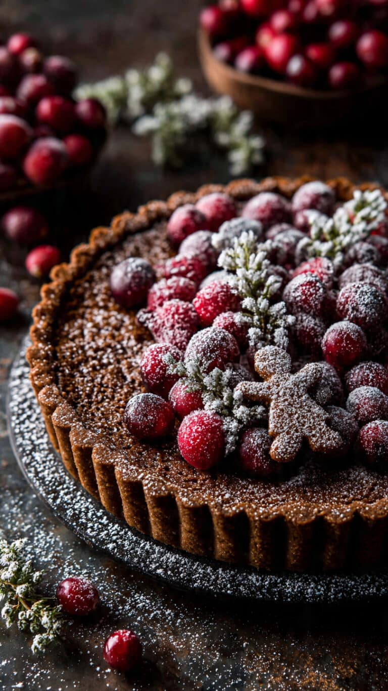 Gingerbread Chocolate Tart