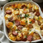 Cheesy Ranch Potatoes and Smoked Sausage