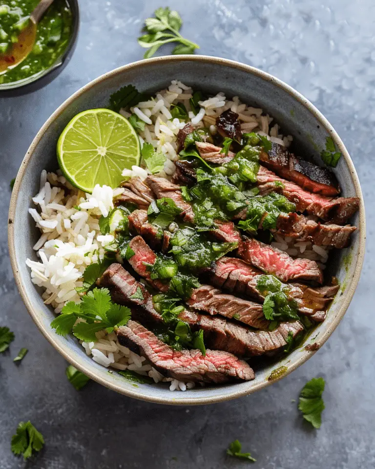 Cilantro Lime Steak Bowls