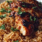 Quick & Healthy Honey BBQ Chicken Rice