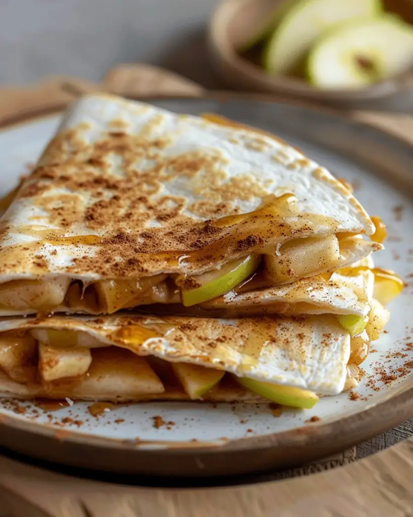 Apple Cinnamon Breakfast Quesadillas