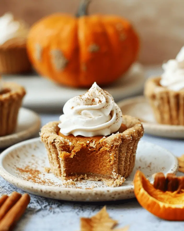 Mini Vegan Pumpkin Pies
