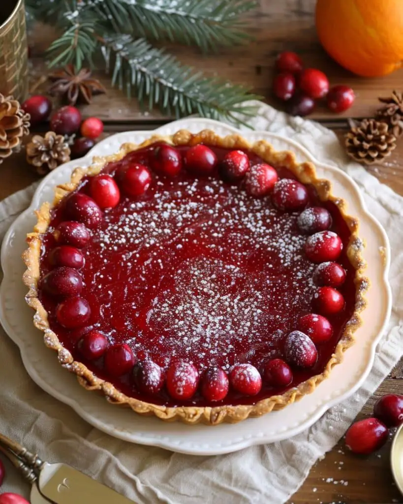 Festive Cranberry Curd Tart for the Holidays