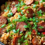 Quick One Pot Sausage and Rice Delight