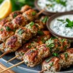 Irresistible Chicken Kofta with Creamy Garlic Yogurt Sauce