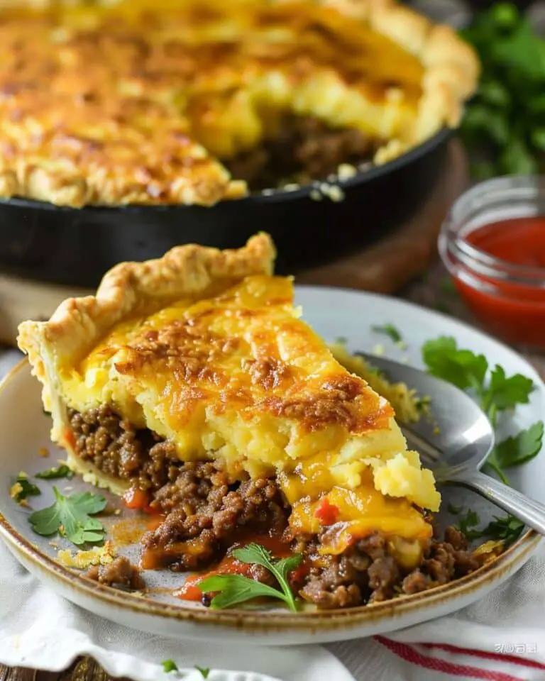 One-Pan Cheeseburger Pie Dinner