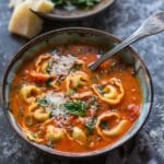 Rich Tomato Tortellini Soup