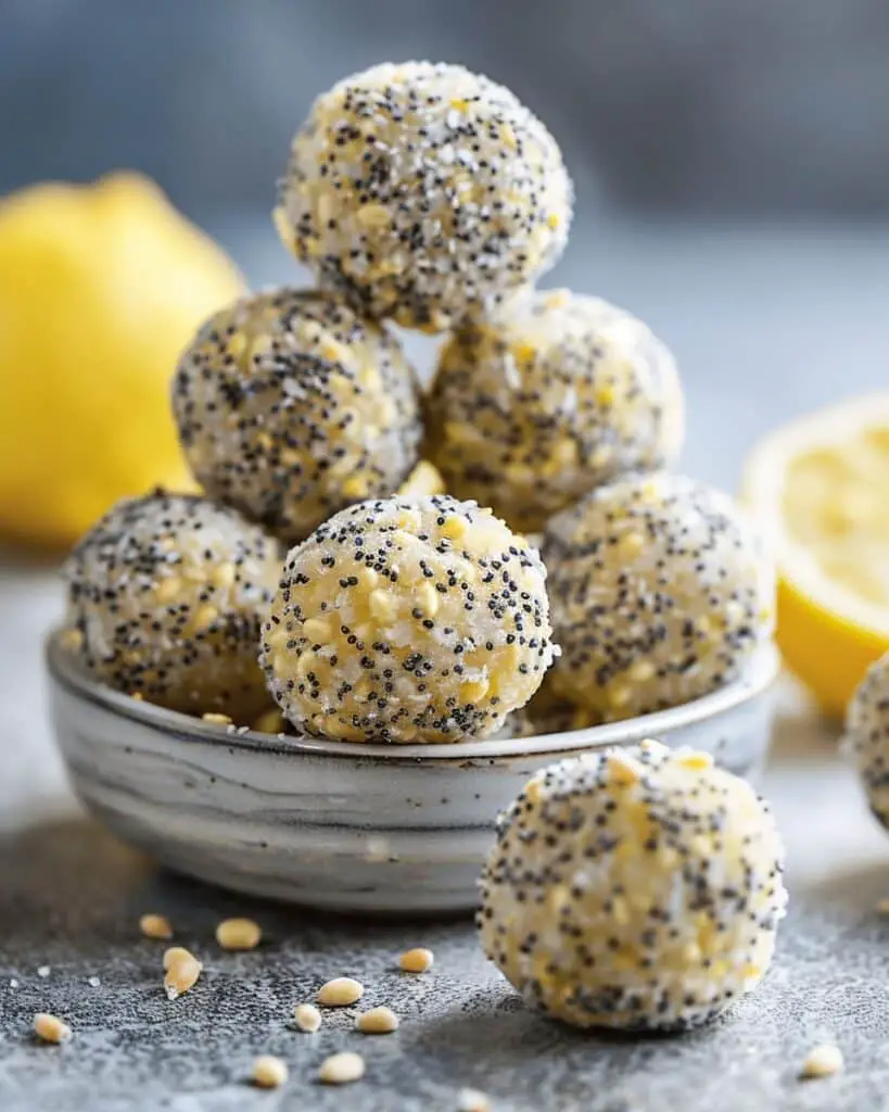 Lemon Poppy Seed Energy Bites