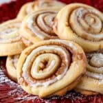 Soft Cinnamon Roll Sugar Cookies with Swirled Cinnamon Filling
