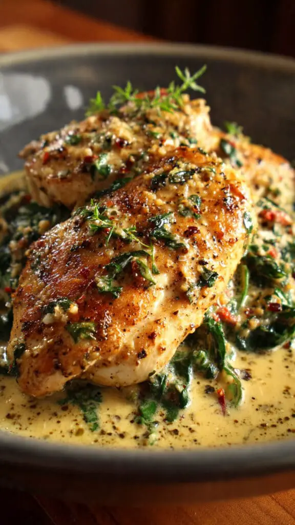 Low-Carb Tuscan Chicken