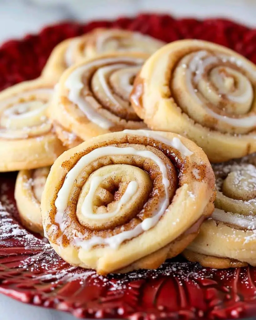 Soft Cinnamon Roll Sugar Cookies with Swirled Cinnamon Filling