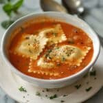 Creamy Tomato Ravioli Soup