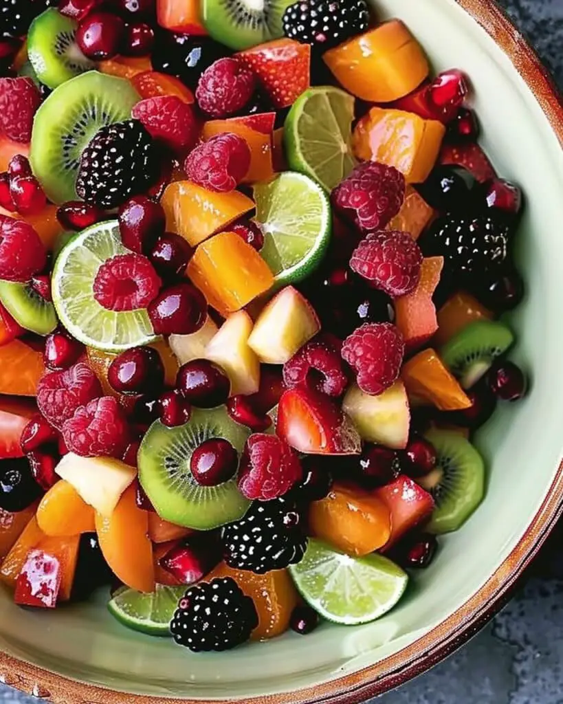 Winter Fruit Salad with Maple-Lime Dressing