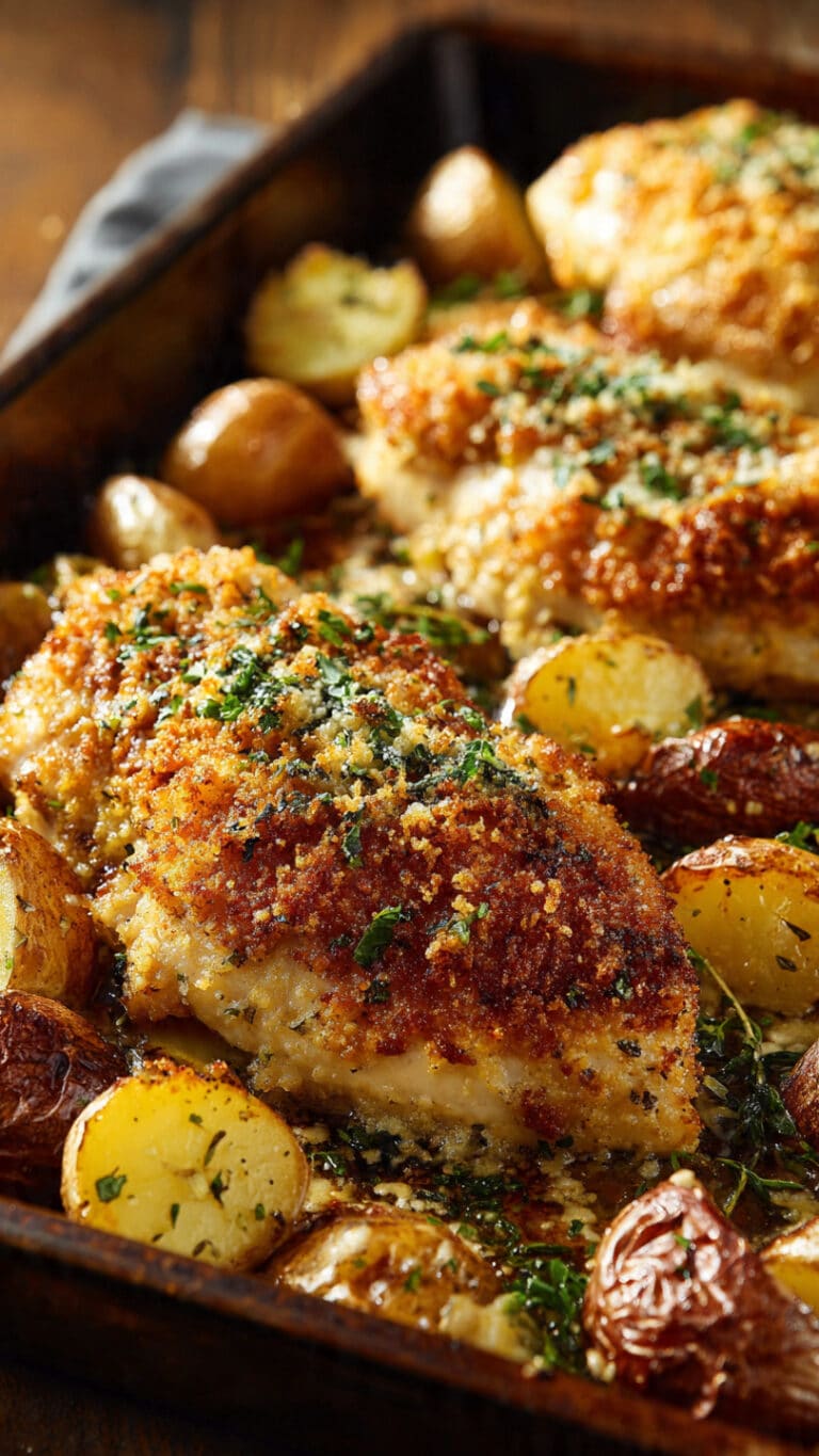 Garlic Parmesan Chicken and Potatoes