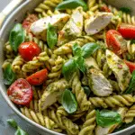 Easy Chicken Pesto Pasta Salad