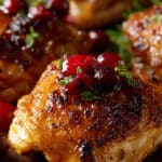 Easy Cranberry Baked Chicken Thighs