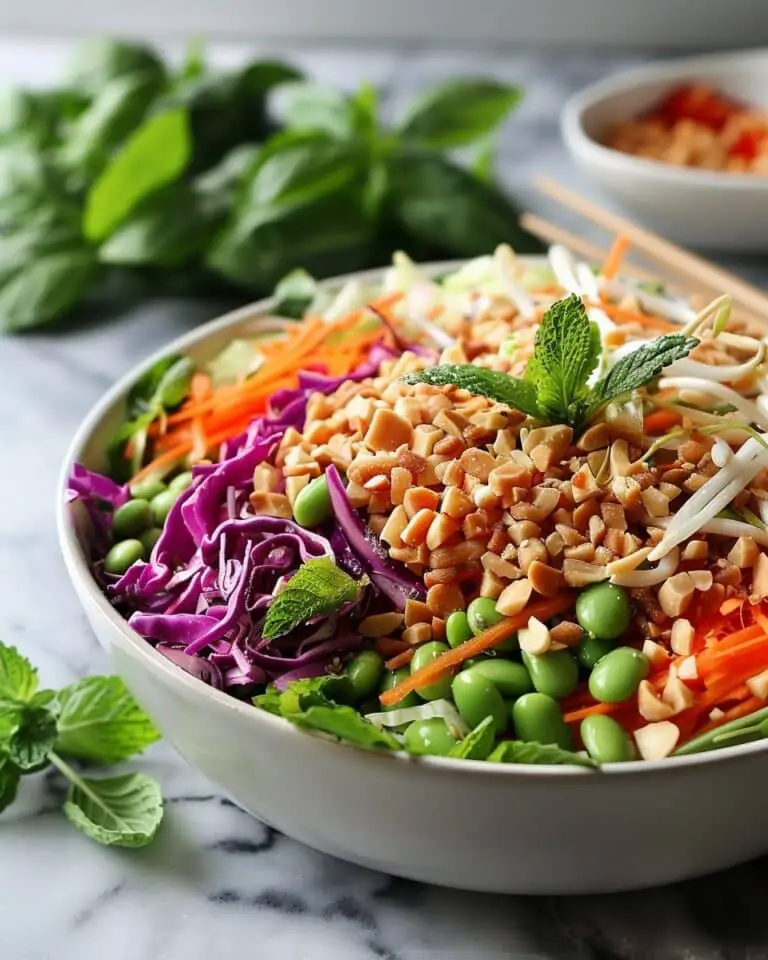 Asian Edamame Peanut Crunch Salad
