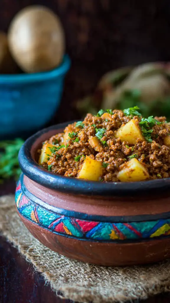 Aloo Keema (Ground Meat with Potatoes)