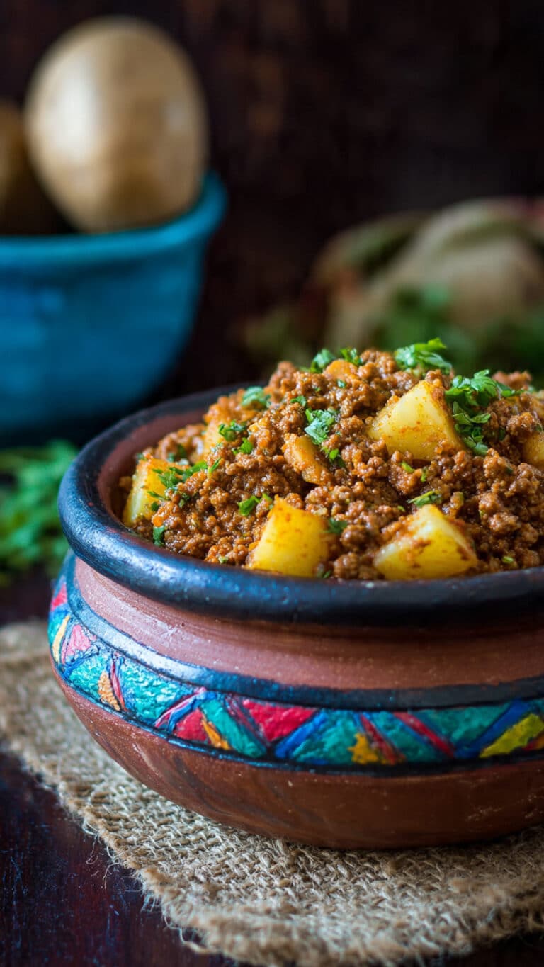 Aloo Keema (Ground Meat with Potatoes)