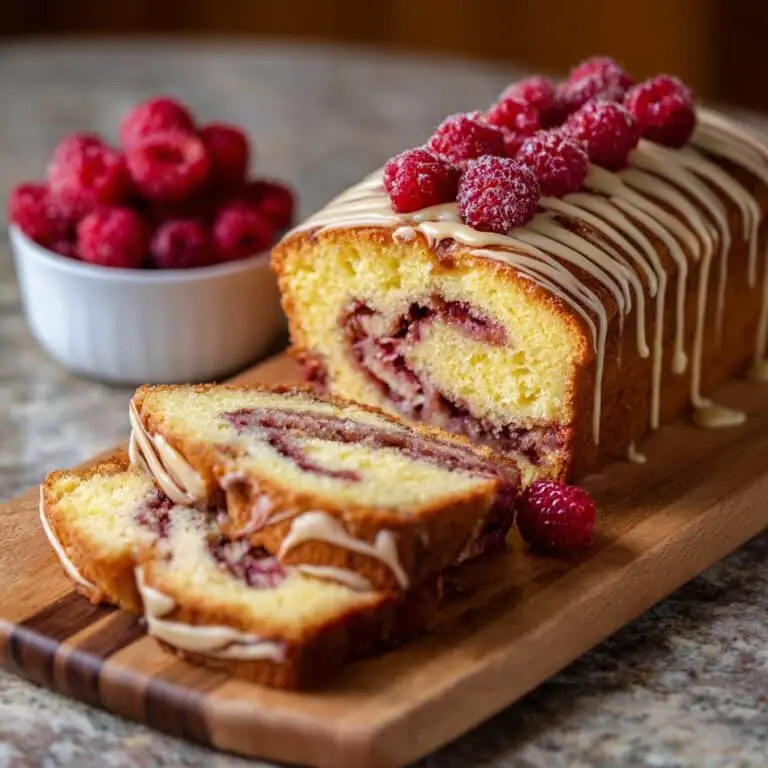 Raspberry Swirl Brioche Loaf