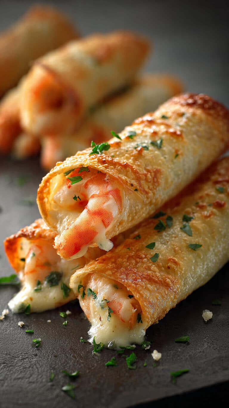 Creamy Shrimp Cheese Rolls