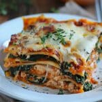 Butternut Squash and Spinach 3-Cheese Lasagna