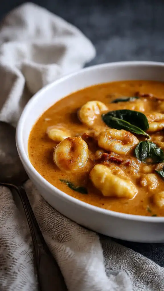 Dairy-Free Sun-Dried Tomato Gnocchi Soup