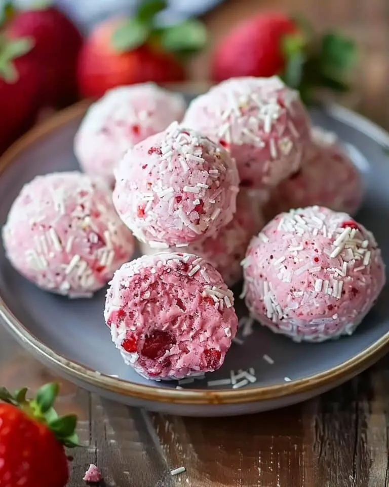 Strawberry Cheesecake Protein Balls