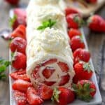 No-Bake Strawberry Shortcake Sushi Roll