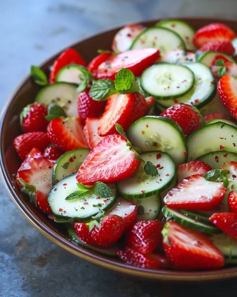 Cucumber Strawberry Salad