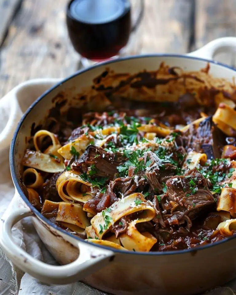 Dutch Oven Short Rib Ragu with Pappardelle