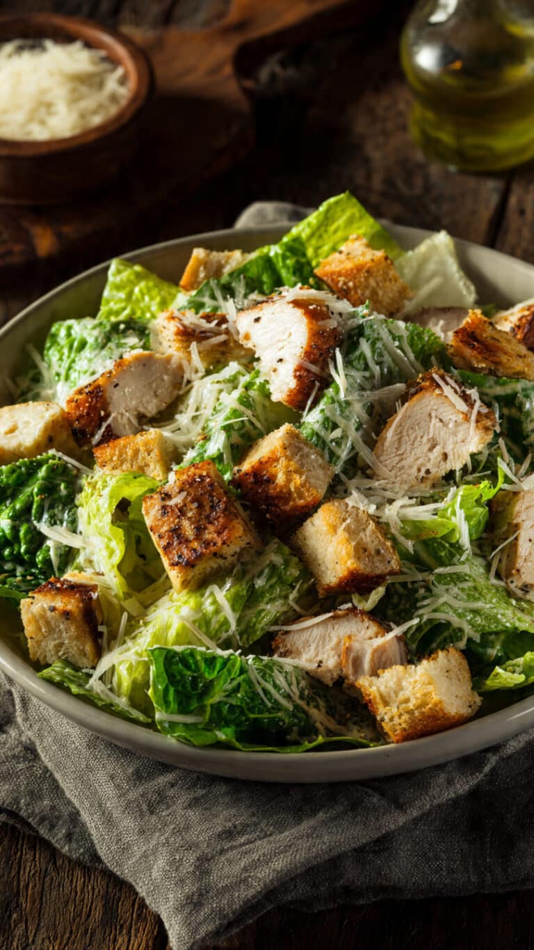 Healthy & Delicious Turkey Caesar Salad