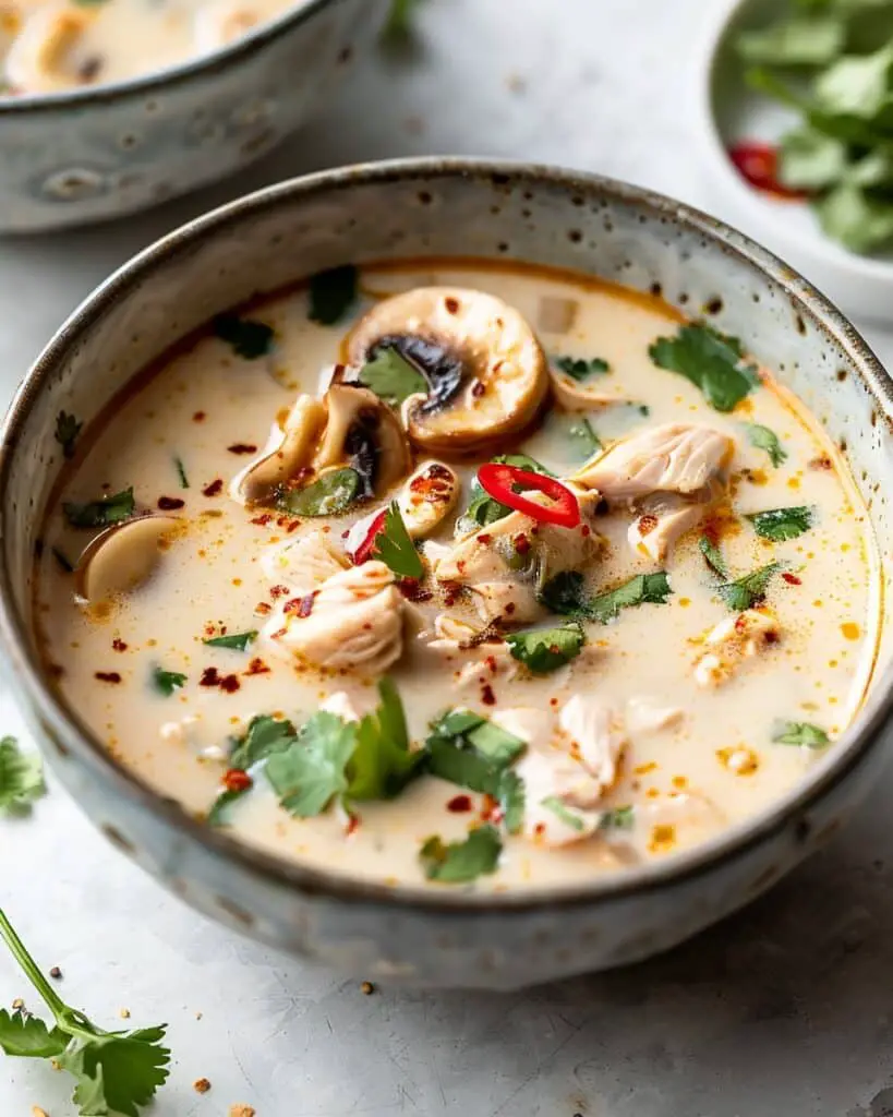 Easy Thai Coconut Chicken Soup