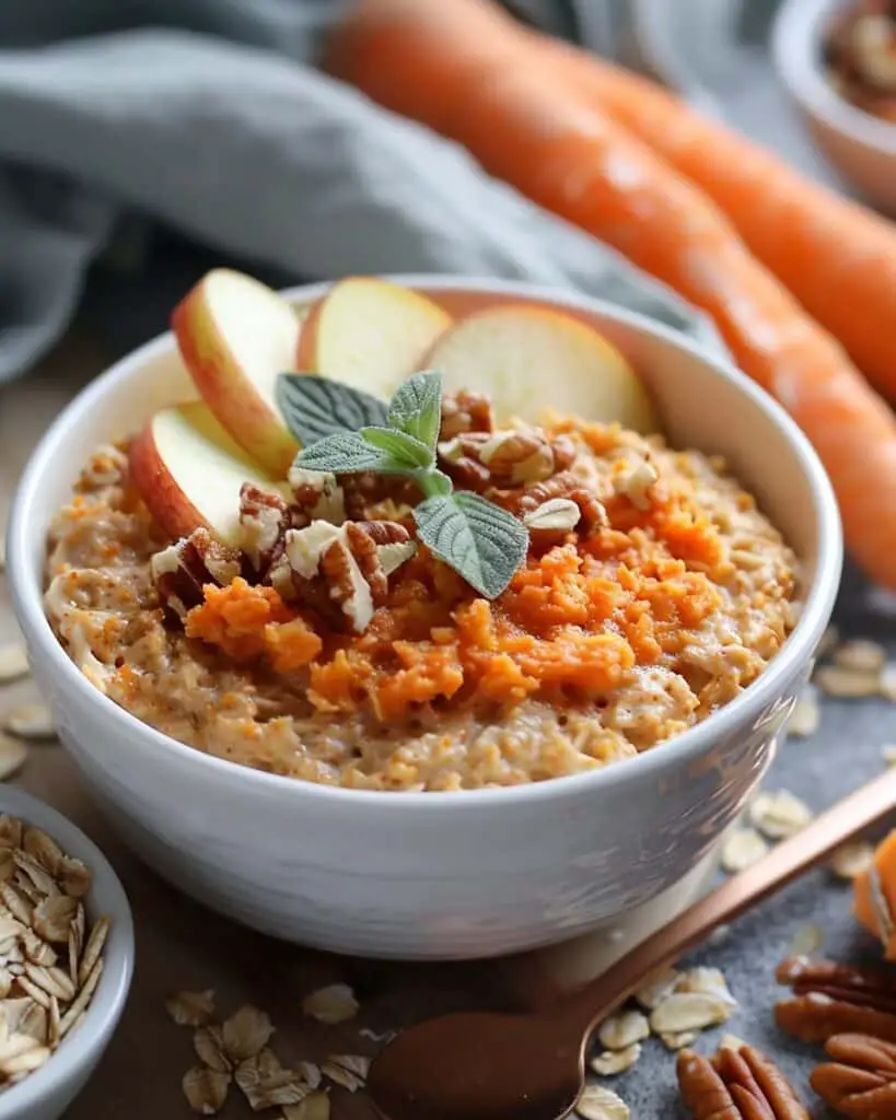 10-Minute Apple Carrot Oatmeal