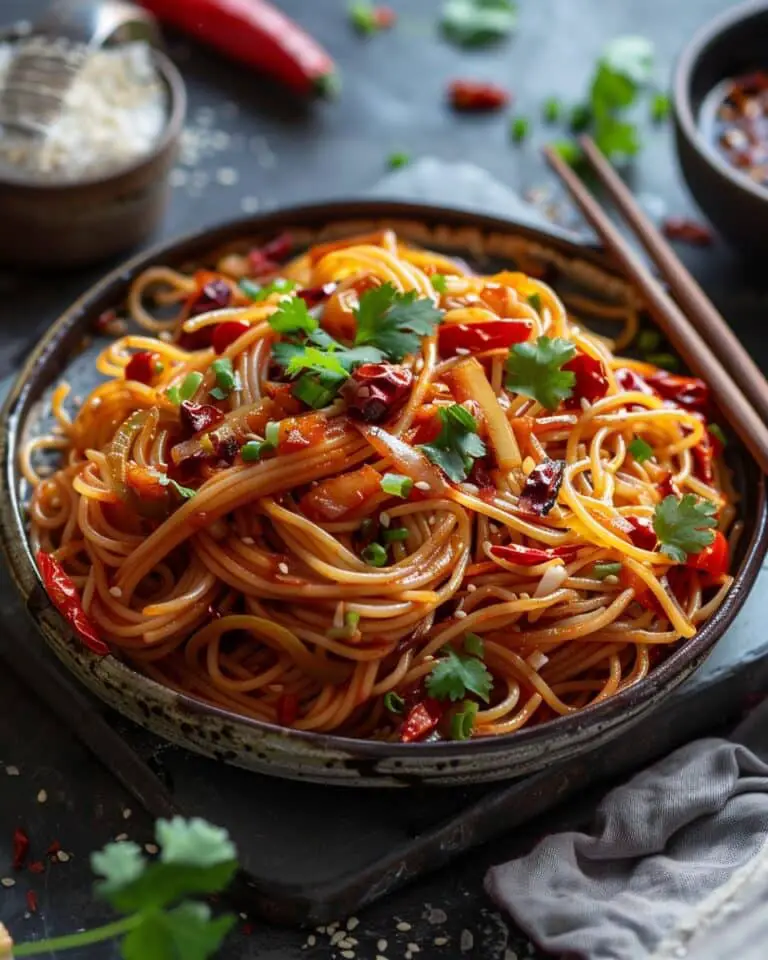 Spicy Garlic Chilli Noodles