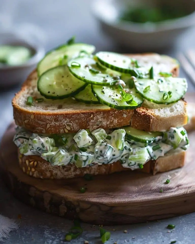 Delicious Cucumber Salad Sandwiches