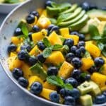 Mango Cucumber Salad with Blueberries and Avocado