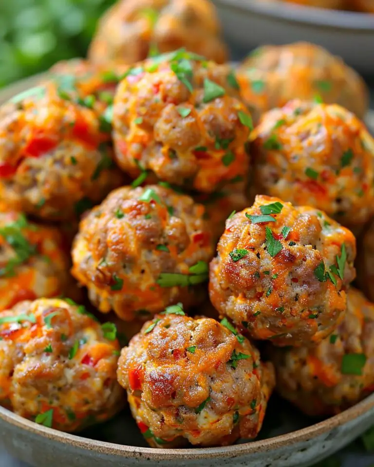 Spicy Rotel Cream Cheese Sausage Balls