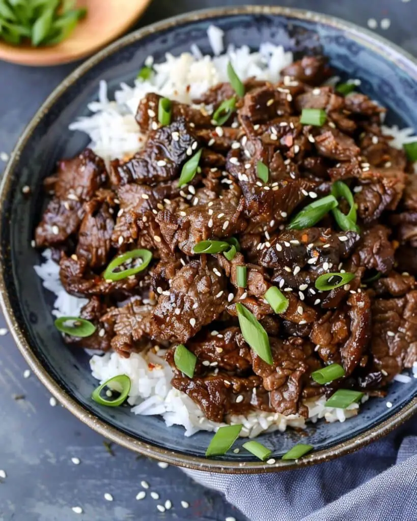 Authentic Korean beef bulgogi
