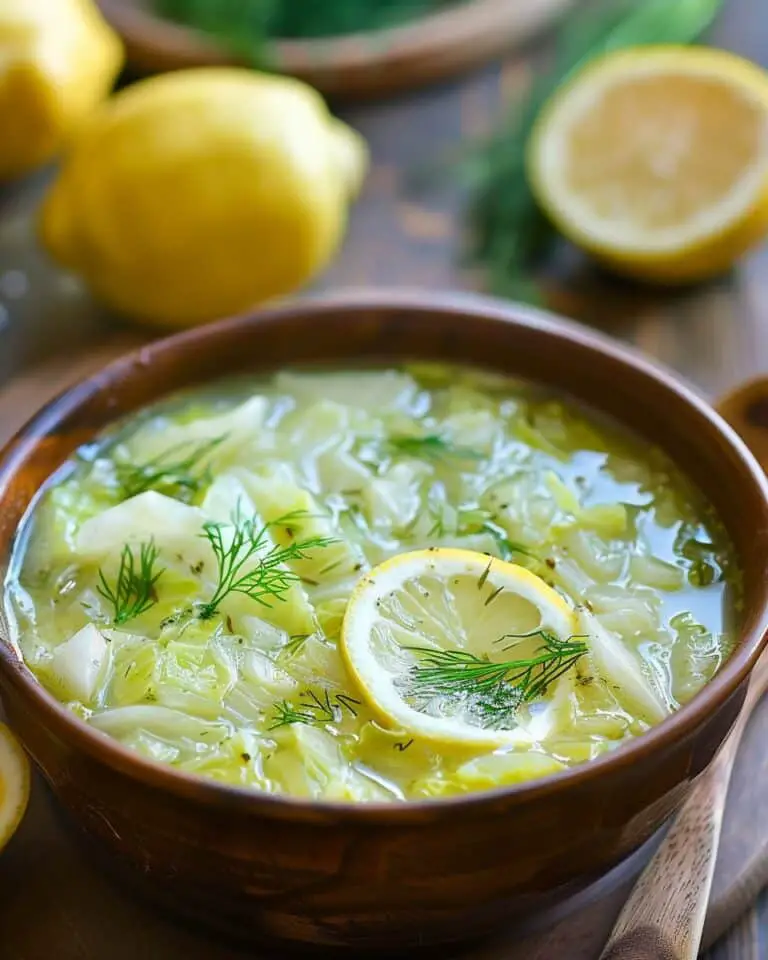 Lemon Dill Cabbage Soup